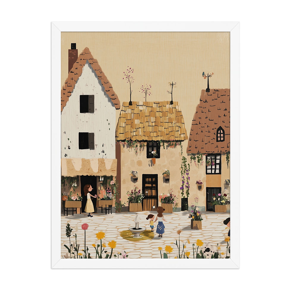 Thumbnail: Town | Children's Bedroom | Nursery Wall Art