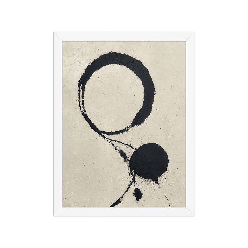 Thumbnail: Japandi Sumei-e Japanese Ink Inspired Print