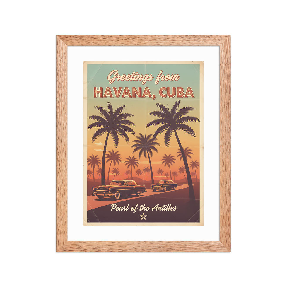 Thumbnail: Vintage Cuba Travel Poster