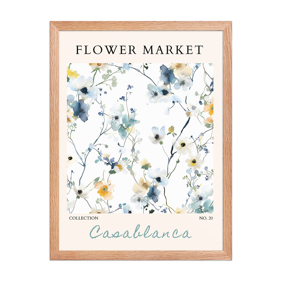 Thumbnail: Casablanca | Framed Botanical Wall Art: Nature Prints from Global Cities