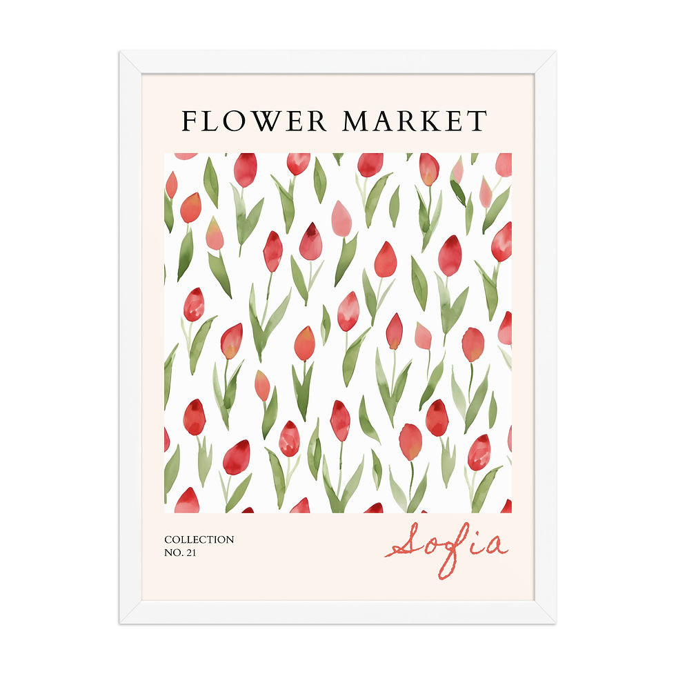 Thumbnail: Sofia | Framed Botanical Wall Art: Nature Prints from Global Cities