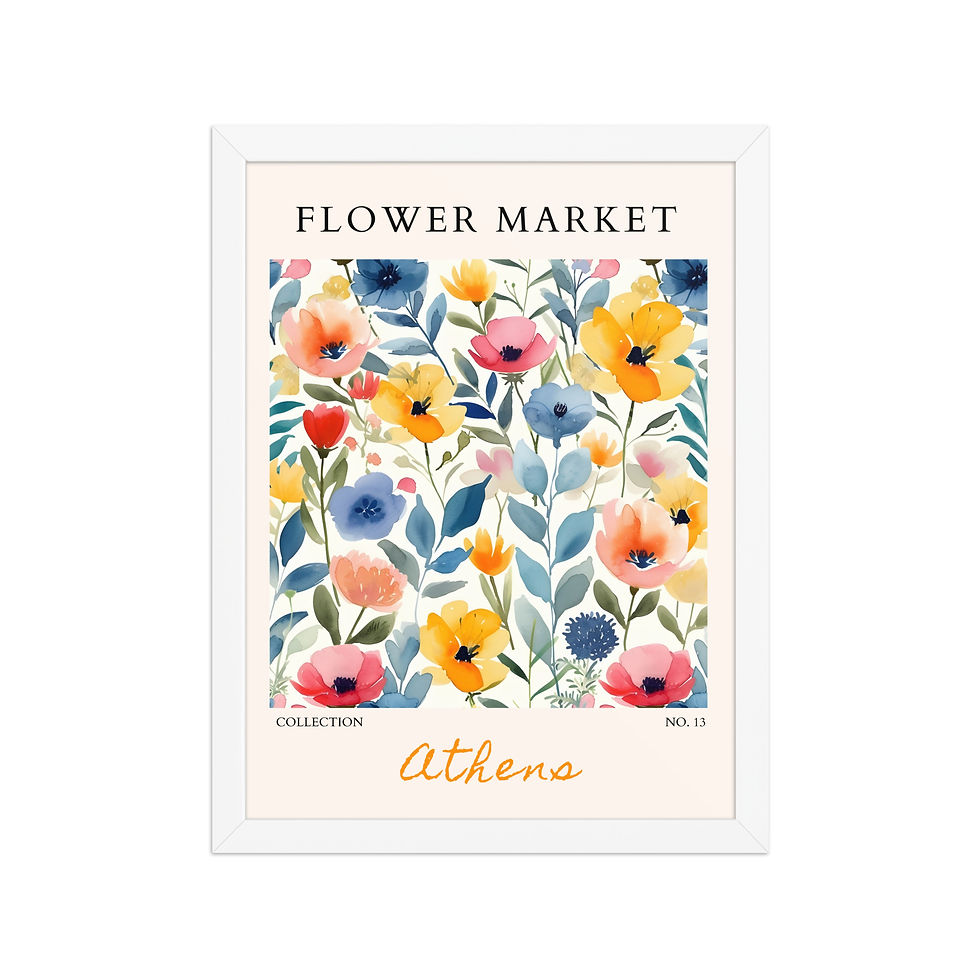 Thumbnail: Athens | Framed Botanical Wall Art: Nature Prints from Global Cities
