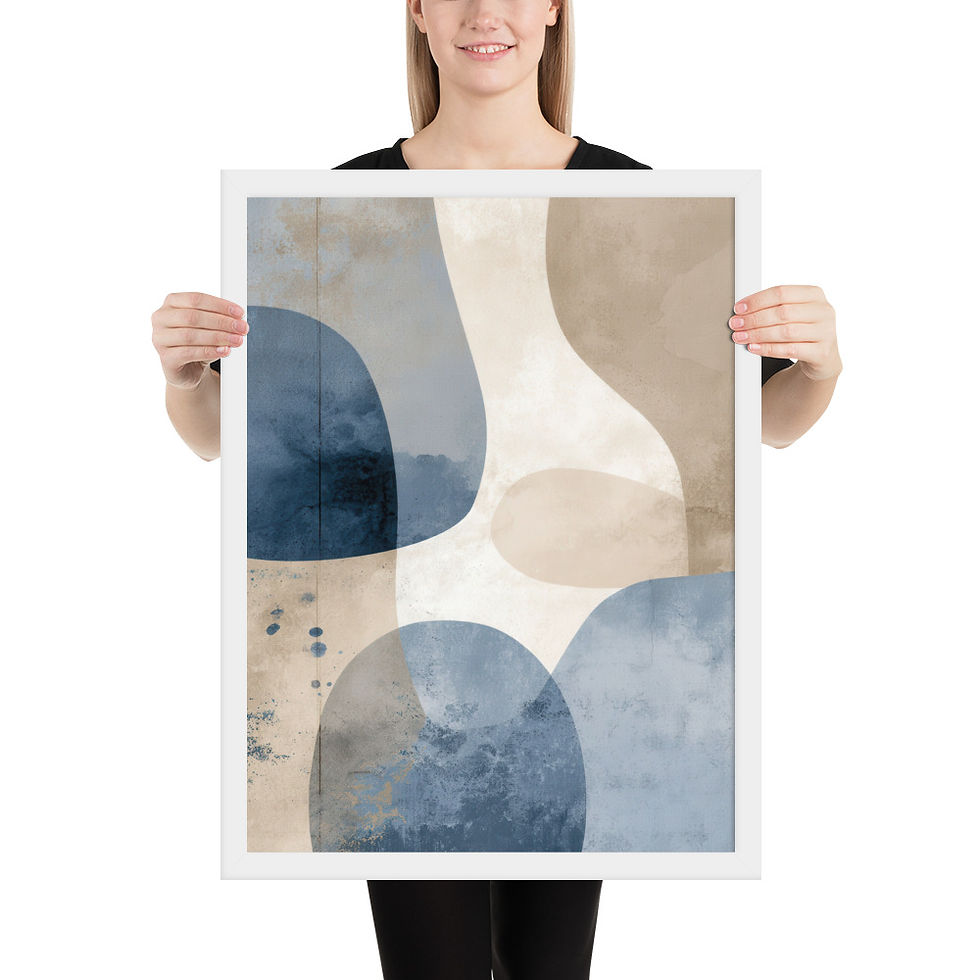 Thumbnail: Framed Dreamy Boho Art – Soft and Serene Decor