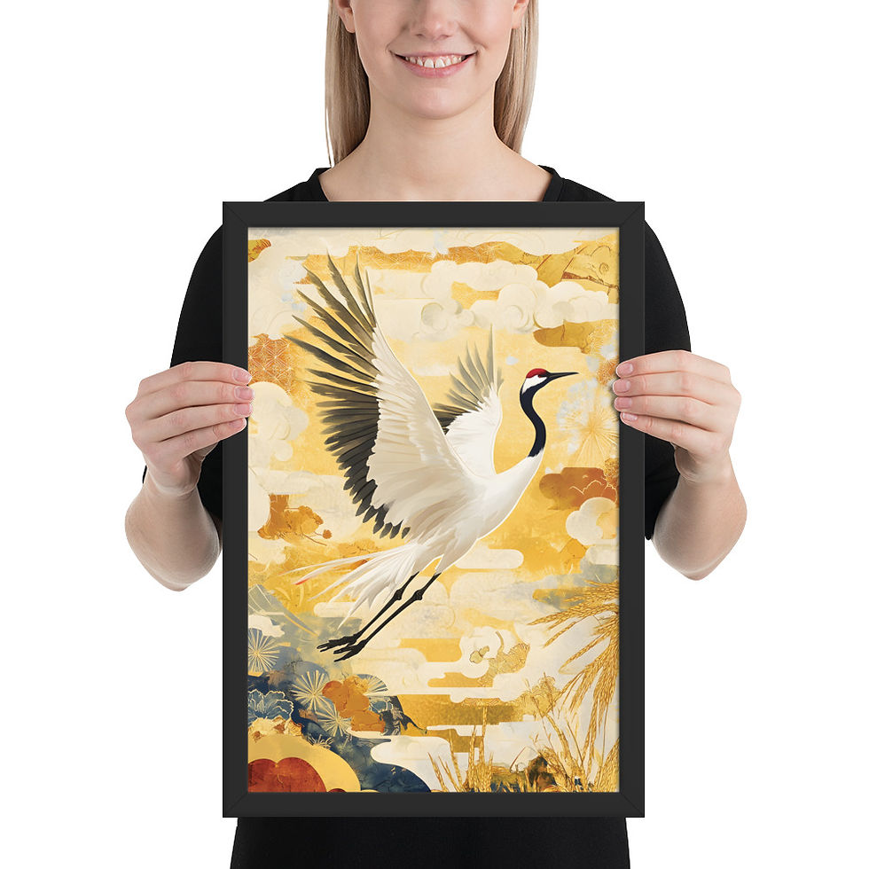 Thumbnail: Crane Echoes in Gold