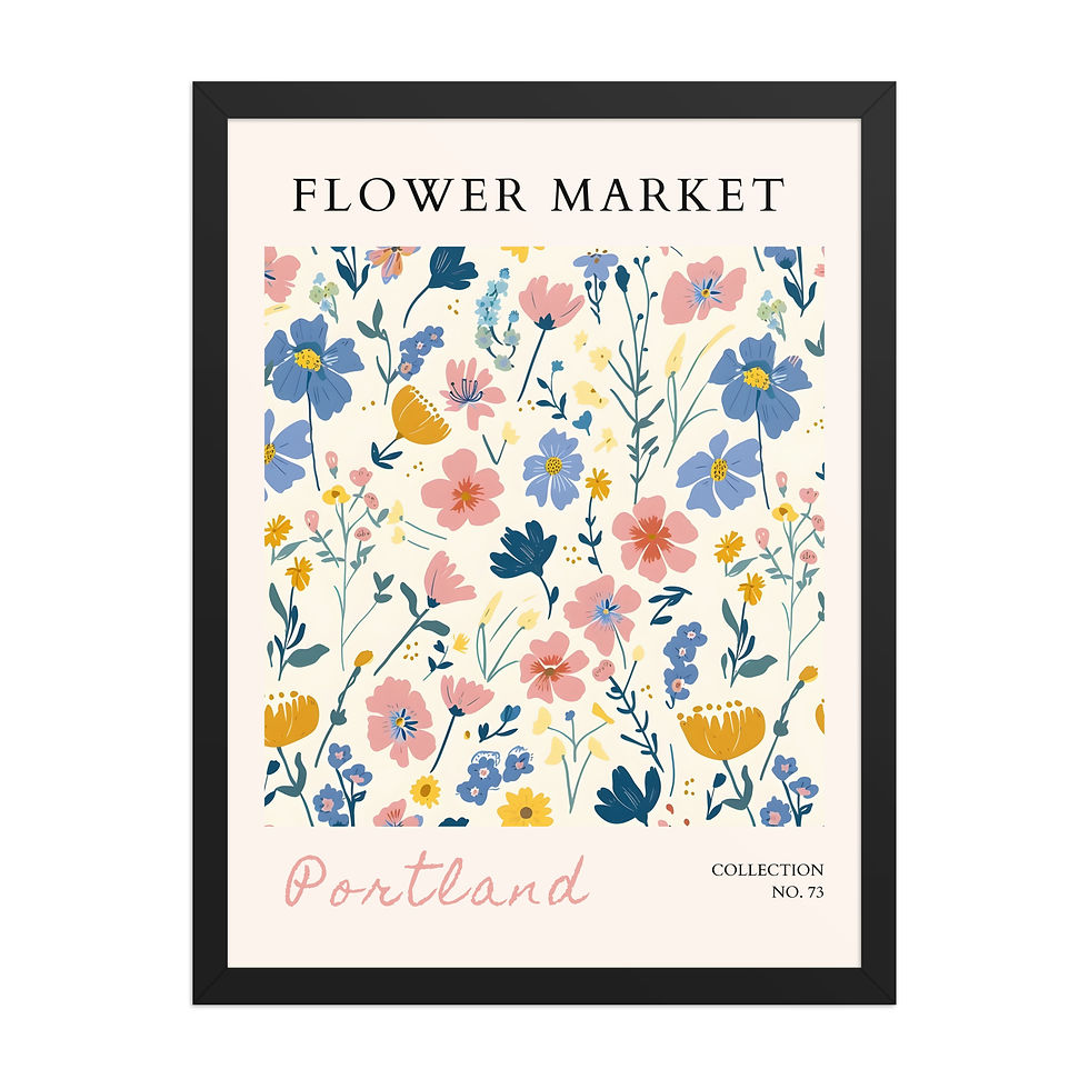 Thumbnail: Portland | Framed Botanical Wall Art: Nature Prints from Global Cities