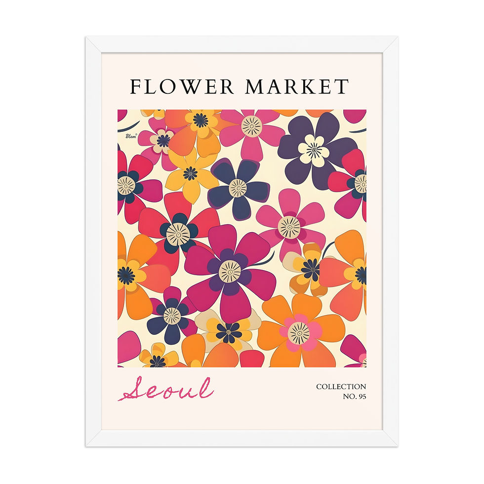 Thumbnail: Seoul | Framed Botanical Wall Art: Nature Prints from Global Cities