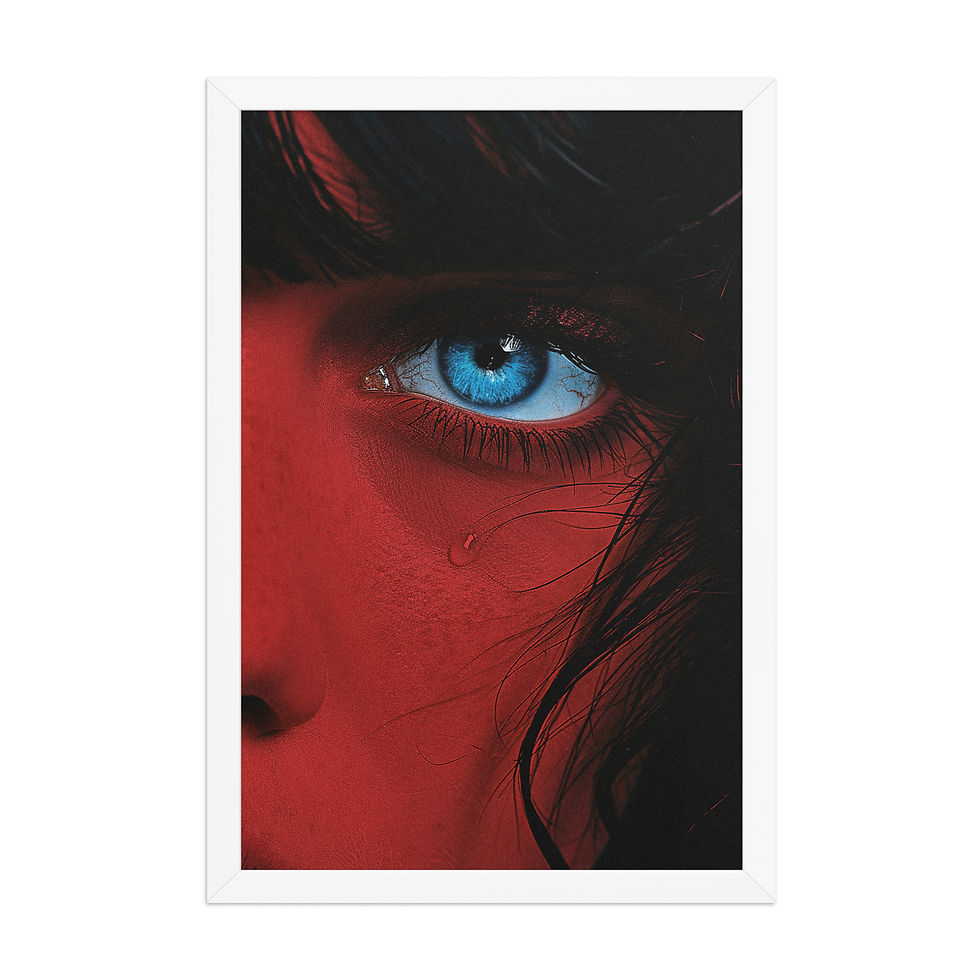 Thumbnail: Framed Eclectic Abstract Print — Bold Maximalist Wall Art