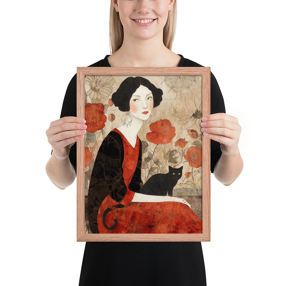 Thumbnail: Gouache Portrait of a Woman simple