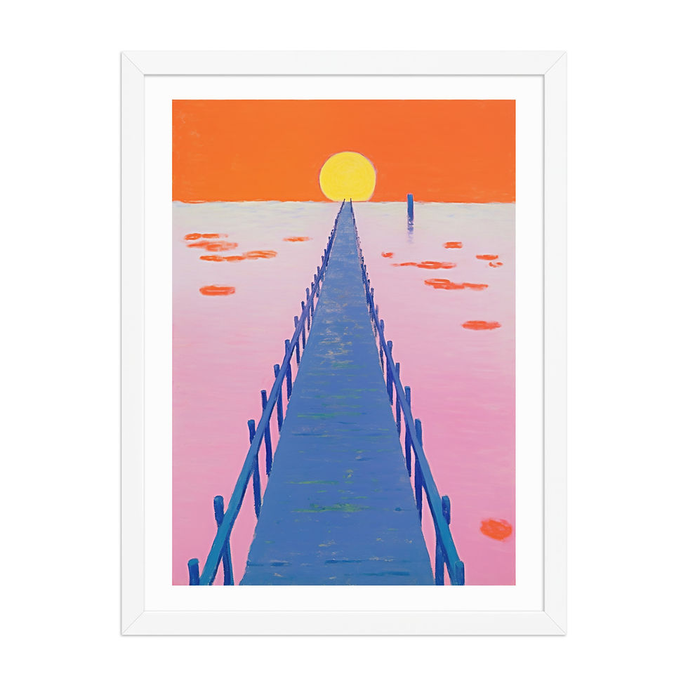 Thumbnail: Vibrant Abstract Framed Art for Social Spaces