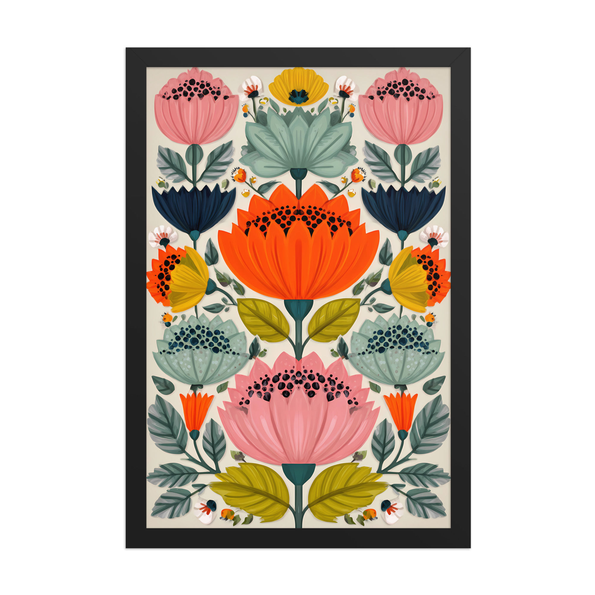 Scandinavian Style Nature Art - Botanical Folk Wall Decor