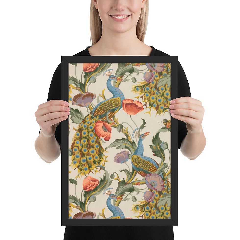 Thumbnail: Classic Vintage Japanese Art Print - Framed Decor