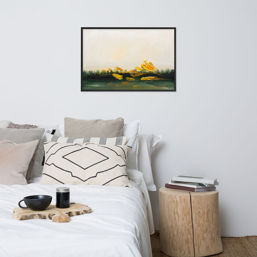 Thumbnail: Epitome of the Tree Line Framed Abstract Mega Print