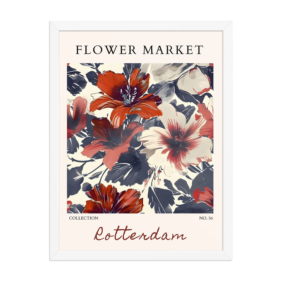 Thumbnail: Rotterdam | Framed Botanical Wall Art: Nature Prints from Global Cities