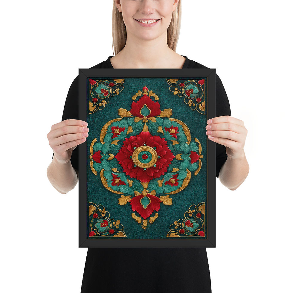 Thumbnail: Framed Earthy Boho Wall Art – Nature Lover's Decor