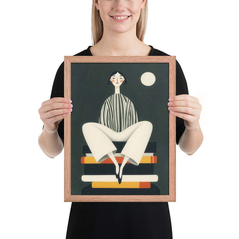 Thumbnail: Framed Colorful Abstract Art - Unique Eclectic Touch