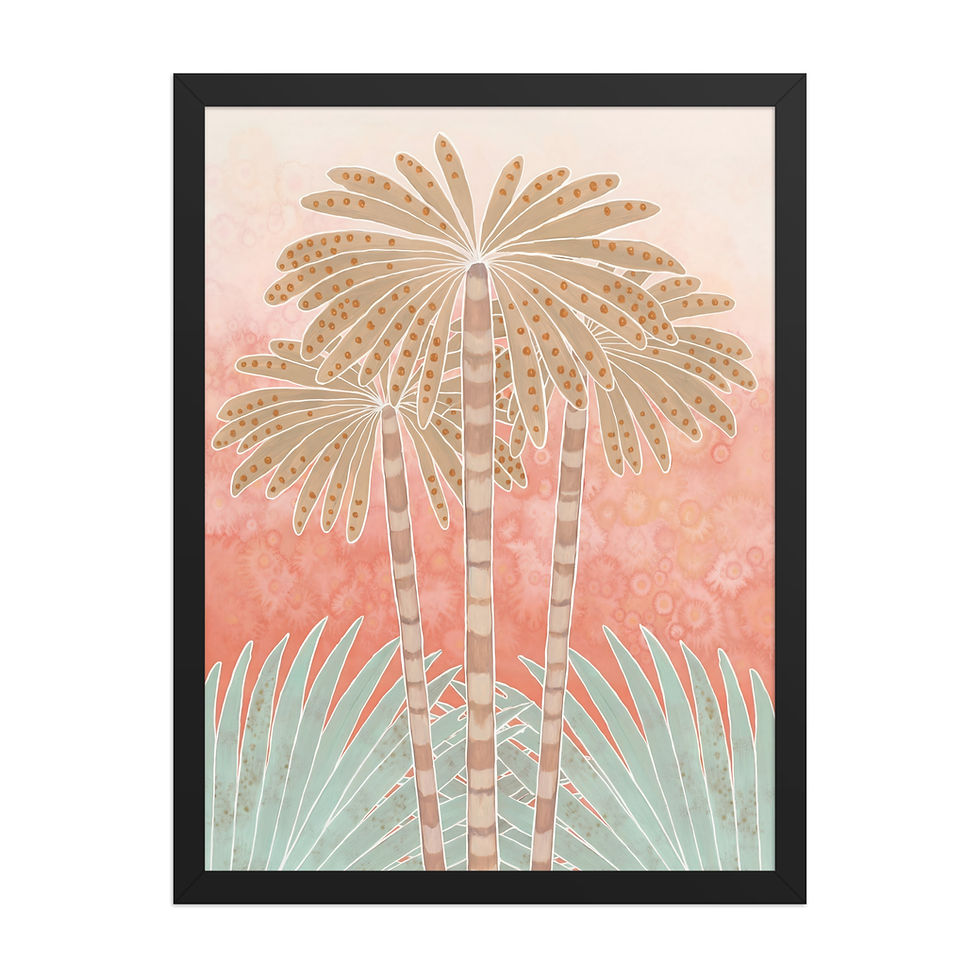 Thumbnail: Daintree Rainforest Palm Framed Mega Art for Living Room