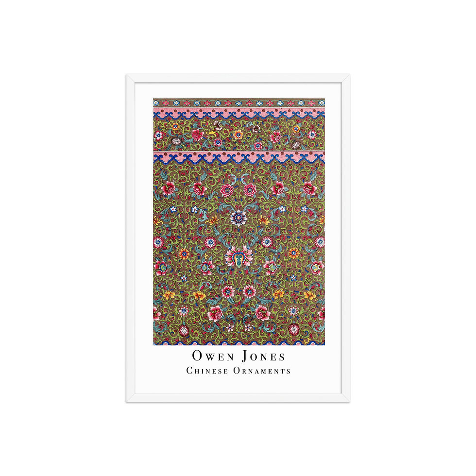 Thumbnail: Owen Jones Framed Wall Art: Chinese Ornaments XXII for Elegant Home Decor