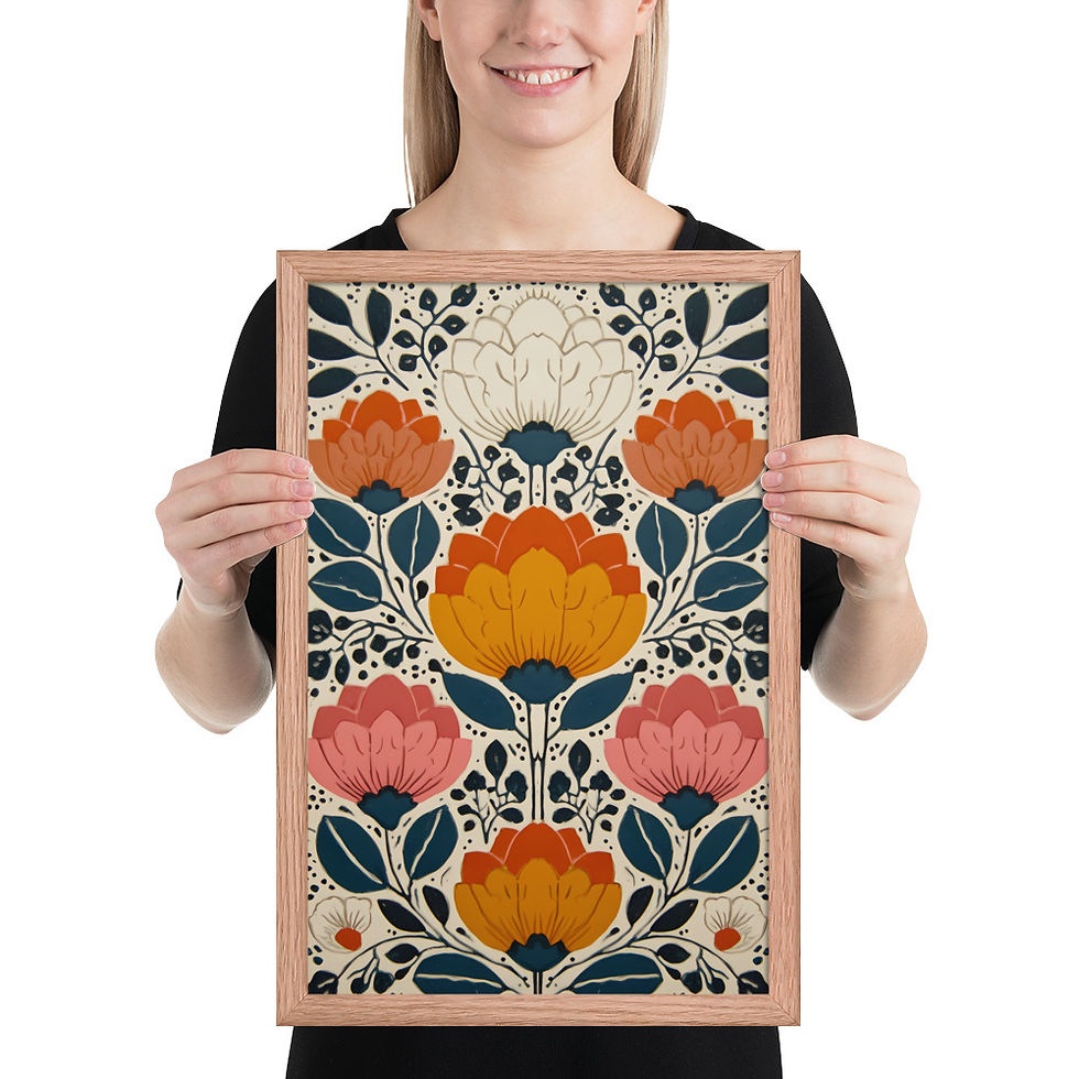 Thumbnail: Scandinavian Style Nature Art - Botanical Folk Wall Decor