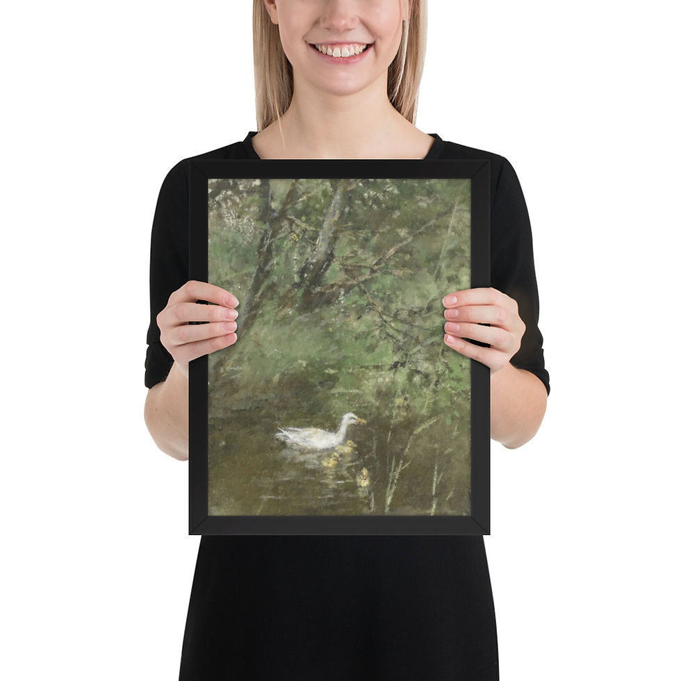 Thumbnail: Duck Family Vintage Art Print