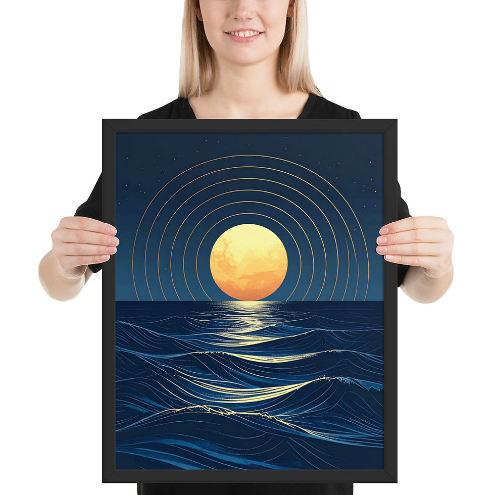 Thumbnail: Concentric Moon Rings Art