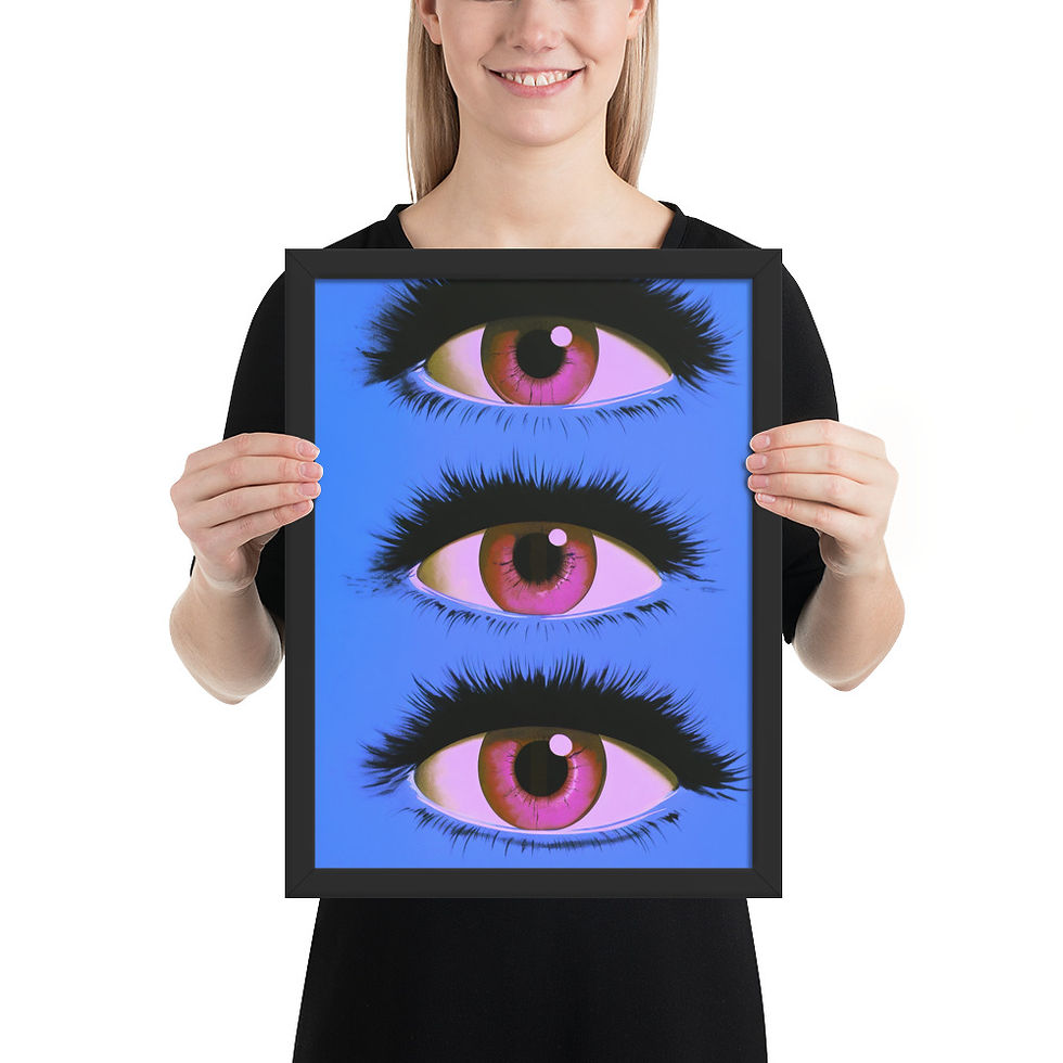 Thumbnail: Vibrant Abstract Framed Art for Social Spaces
