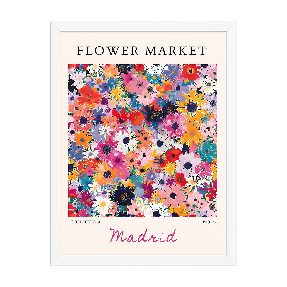 Thumbnail: Madrid | Framed Botanical Wall Art: Nature Prints from Global Cities