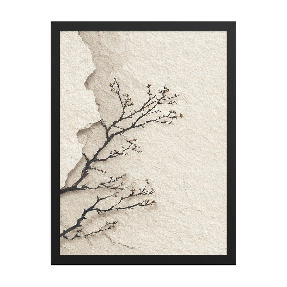 Thumbnail: Framed Earthy Boho Wall Art – Nature Lover's Decor