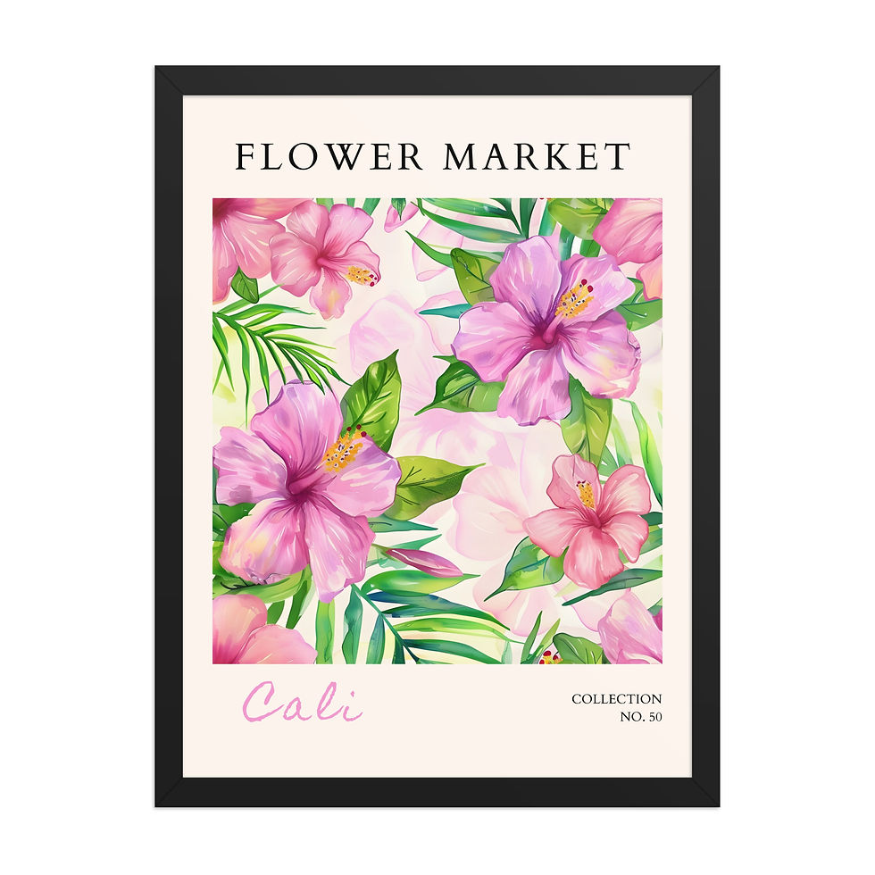 Thumbnail: Cali | Framed Botanical Wall Art: Nature Prints from Global Cities