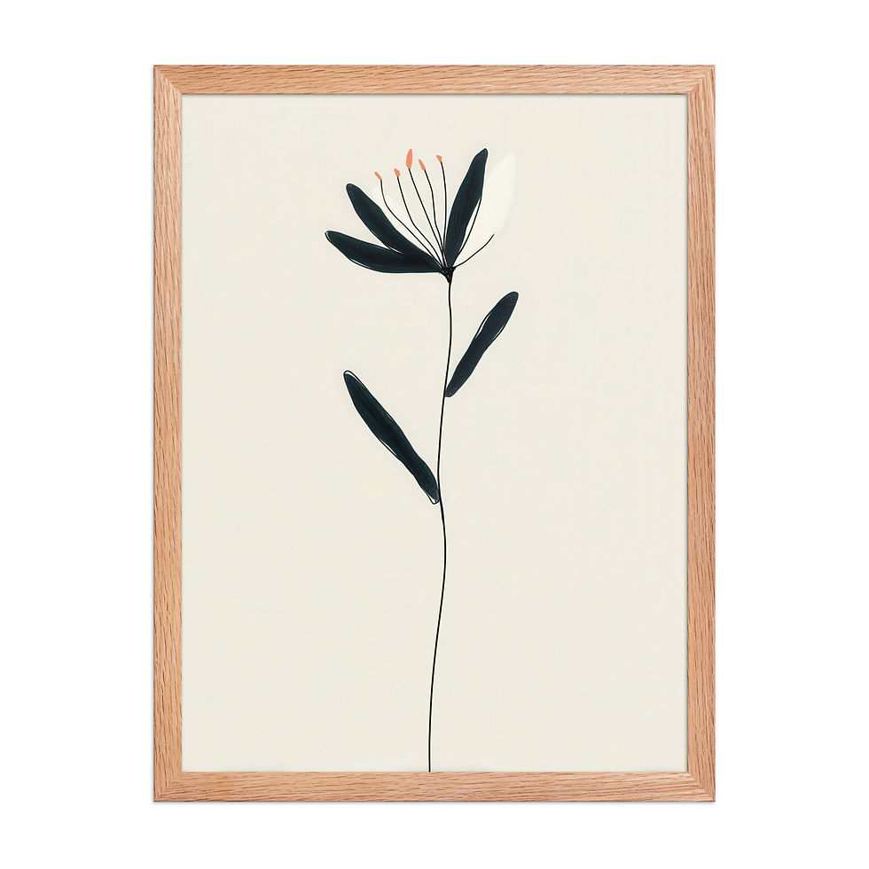 Thumbnail: Eclectic Framed Gouache Art - A Splash of Coloramed poster