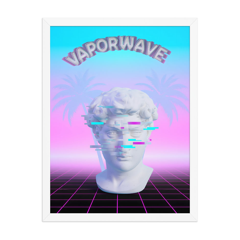 Thumbnail: Vaporwave Bust Retro Art Print