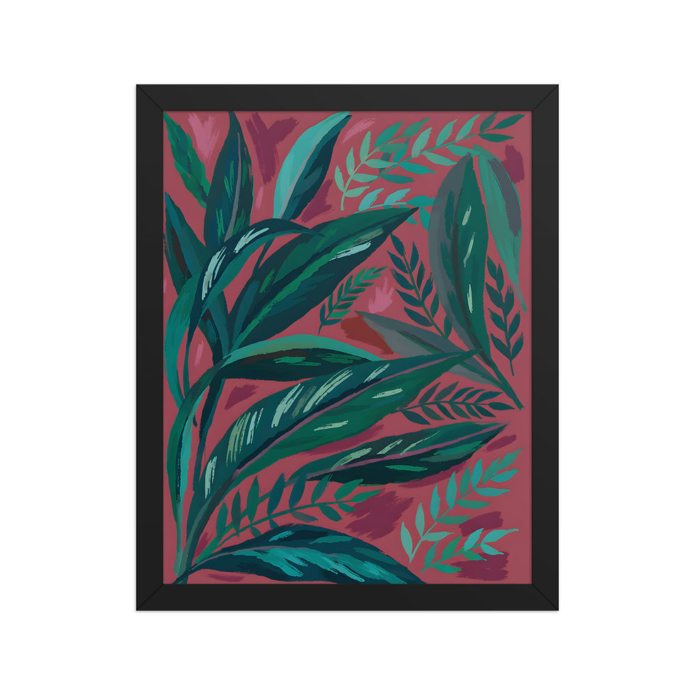 Thumbnail: Lush Evergreens Framed Nature Wall Art