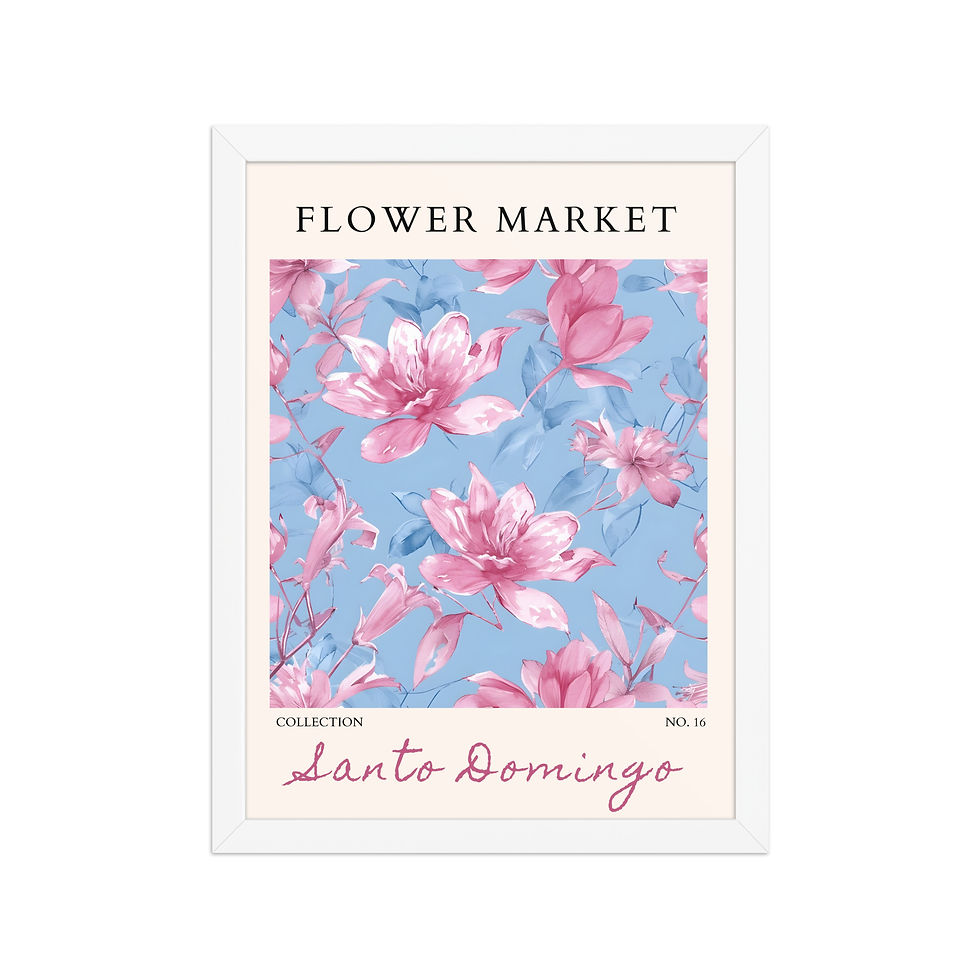 Thumbnail: Santo Domingo | Framed Botanical Wall Art: Nature Prints from Global Cities