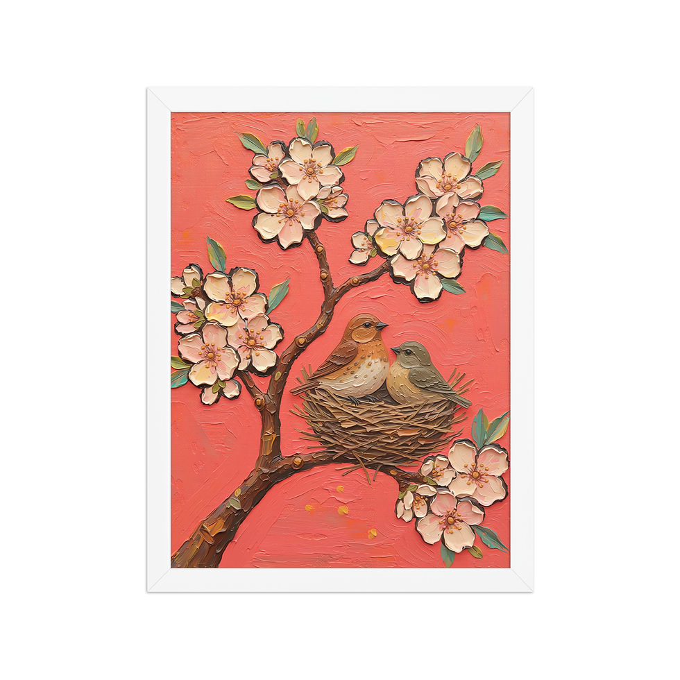 Thumbnail: Nesting in a Blossom Tree Wall Art