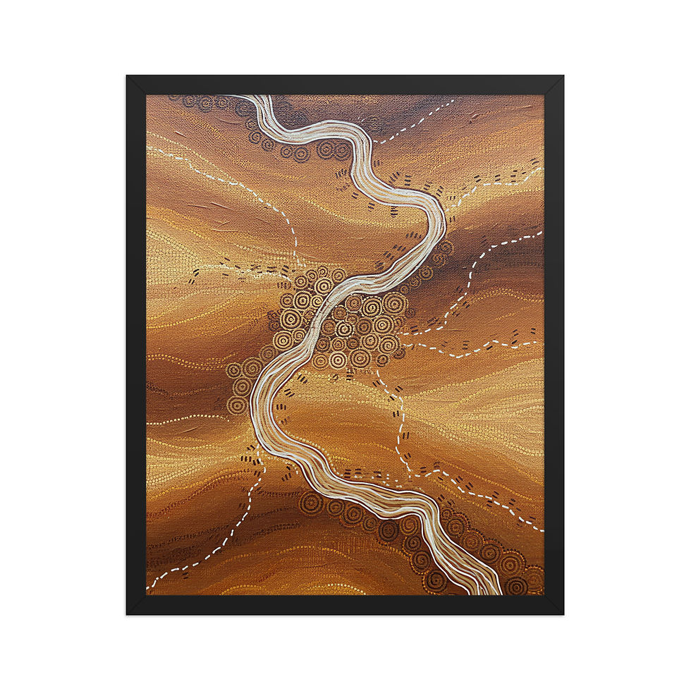 Thumbnail: Folk Desert Abstract Print