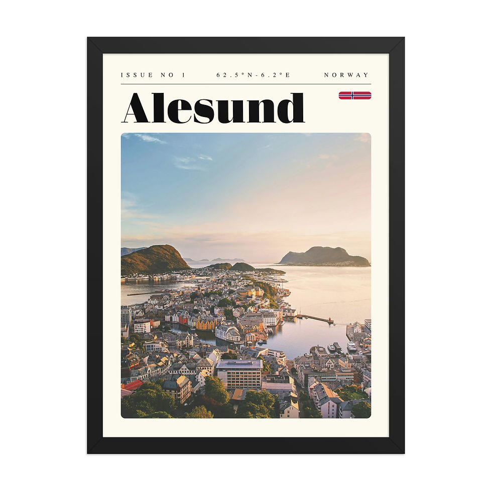 Thumbnail: Alesund | Framed Travel Posters: Iconic Art of Cities