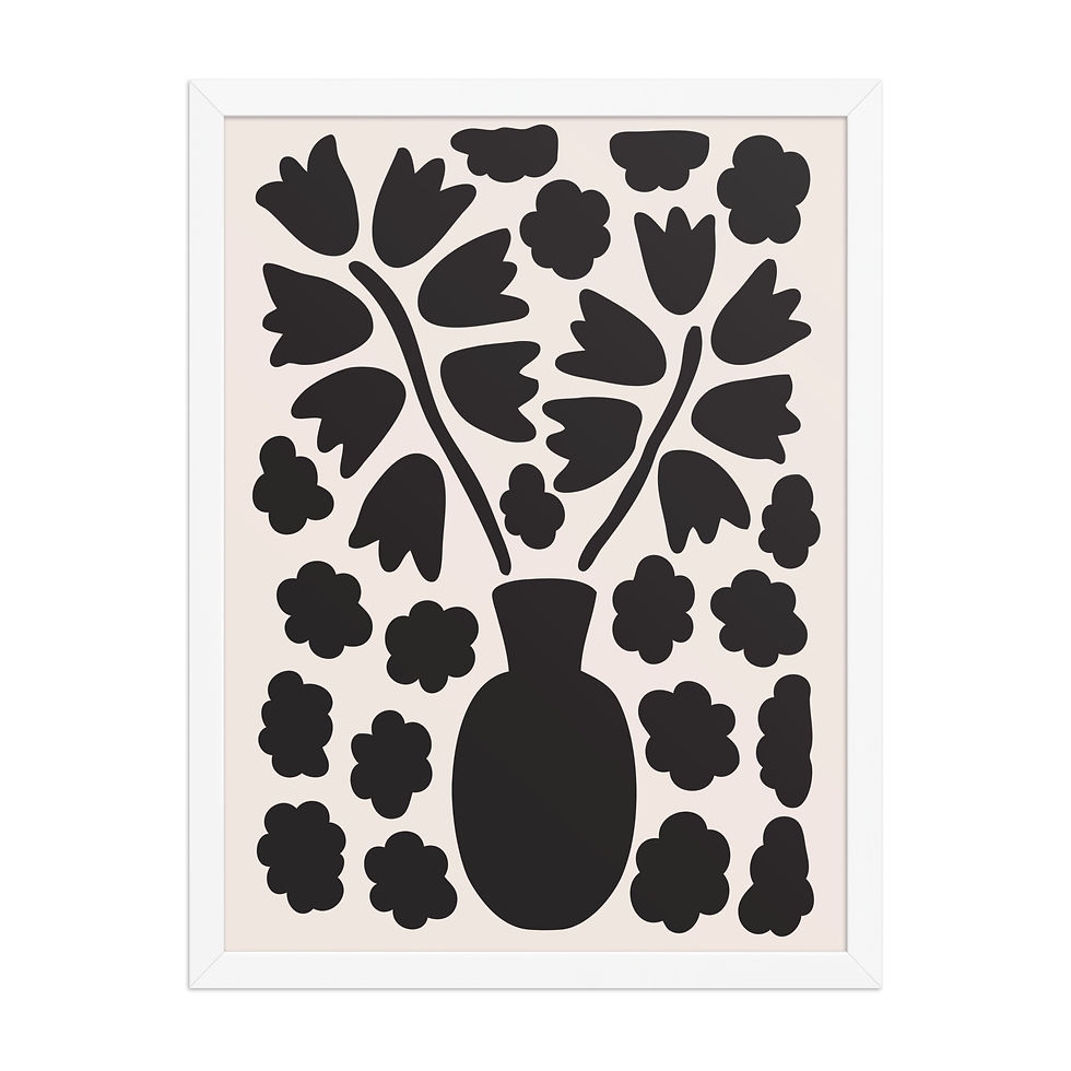 Thumbnail: Elegant Minimalist Black Botanical Art: Nature-Inspired Wall Decor iv