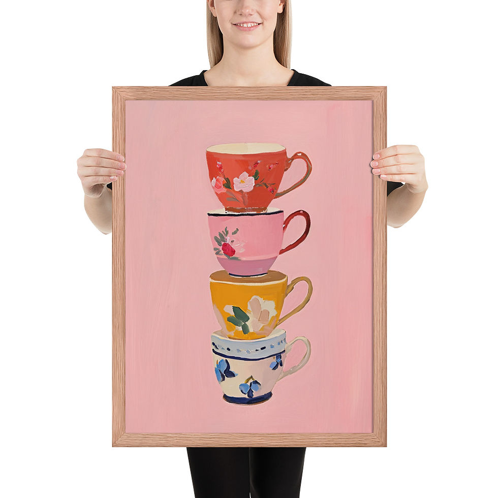 Thumbnail: Stacked Cups | Food and Drink Wall Art