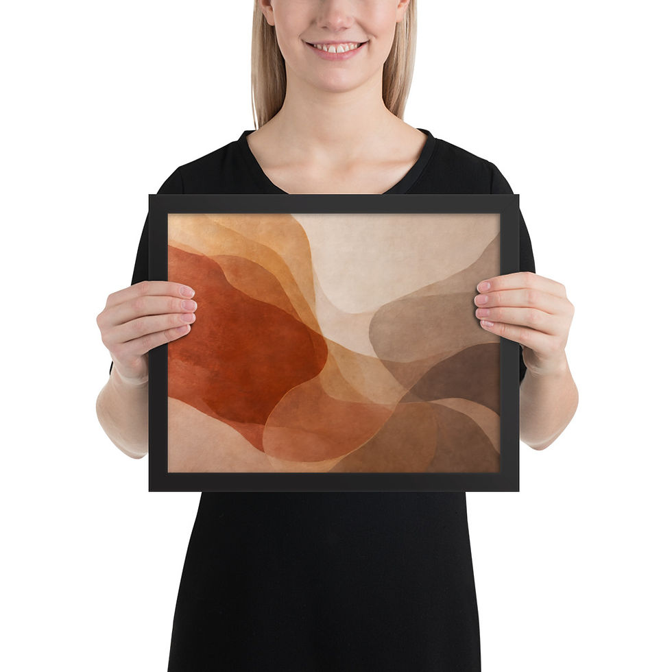 Thumbnail: Serene Sands ii Earth Tone Minimalist Wall Decor
