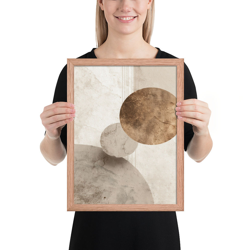 Thumbnail: Framed Dreamy Boho Art – Soft and Serene Decor
