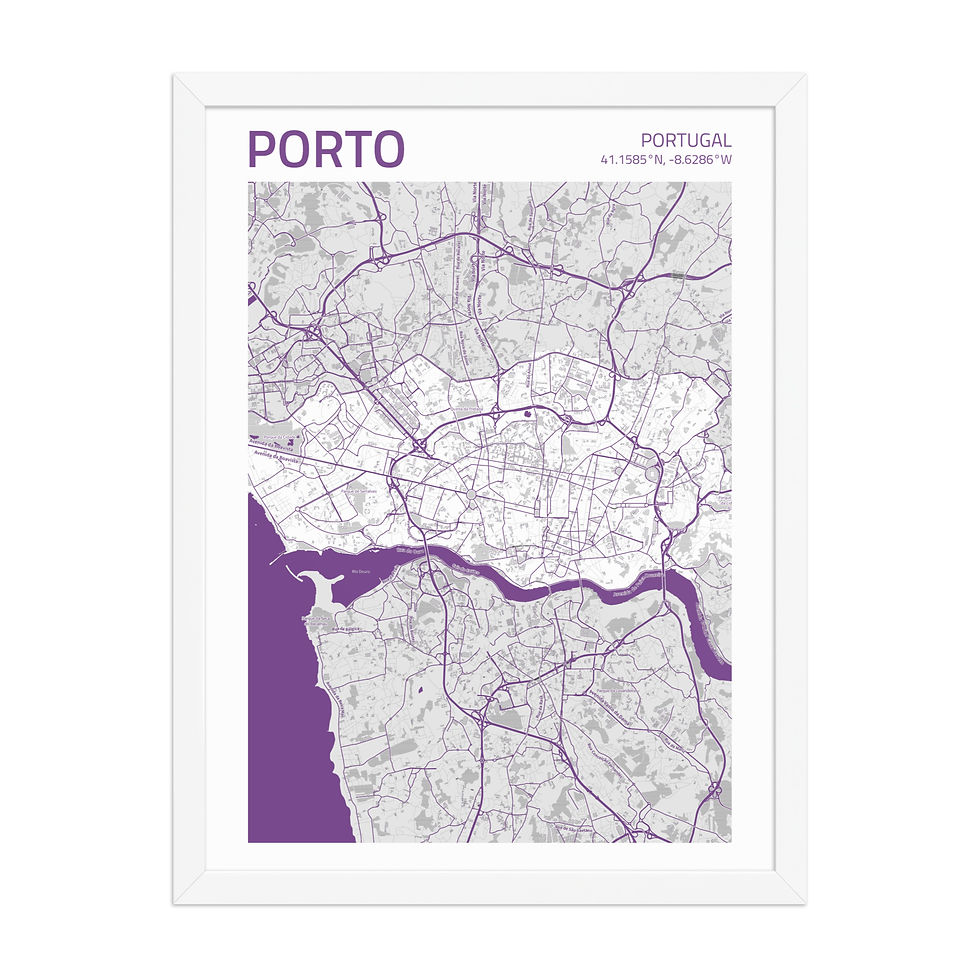 Thumbnail: Porto | Framed City Maps: Vibrant Art for Urban Decor Lovers
