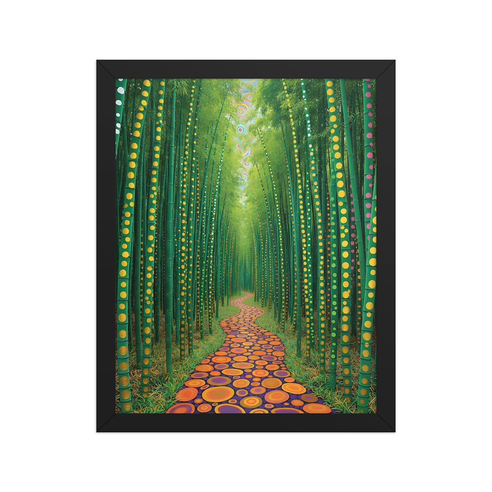 Thumbnail: Bamboo Forest Yayoi Inspired Art Print