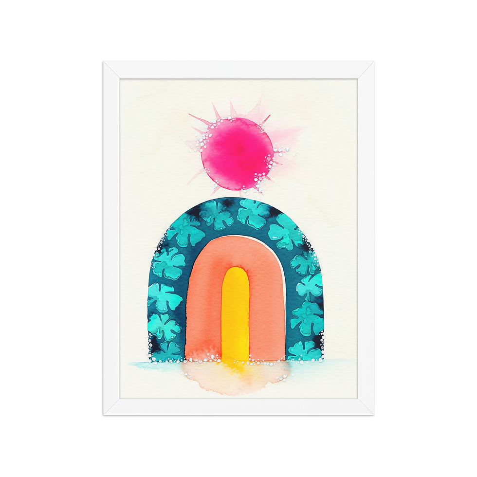 Thumbnail: Shamrock Arch Abstract Art Print