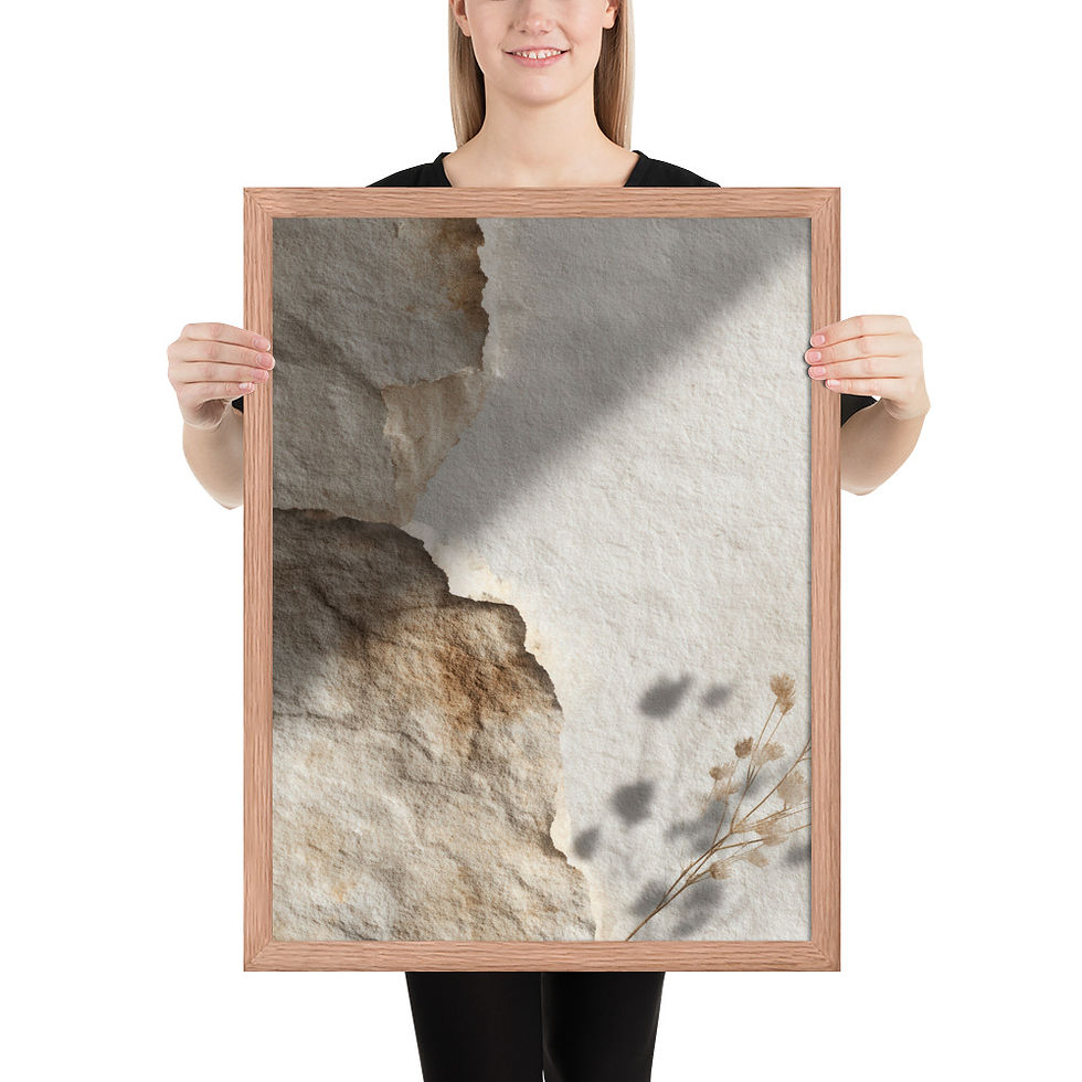 Thumbnail: Elegant Minimalist Art Print – Framed Decor Piece