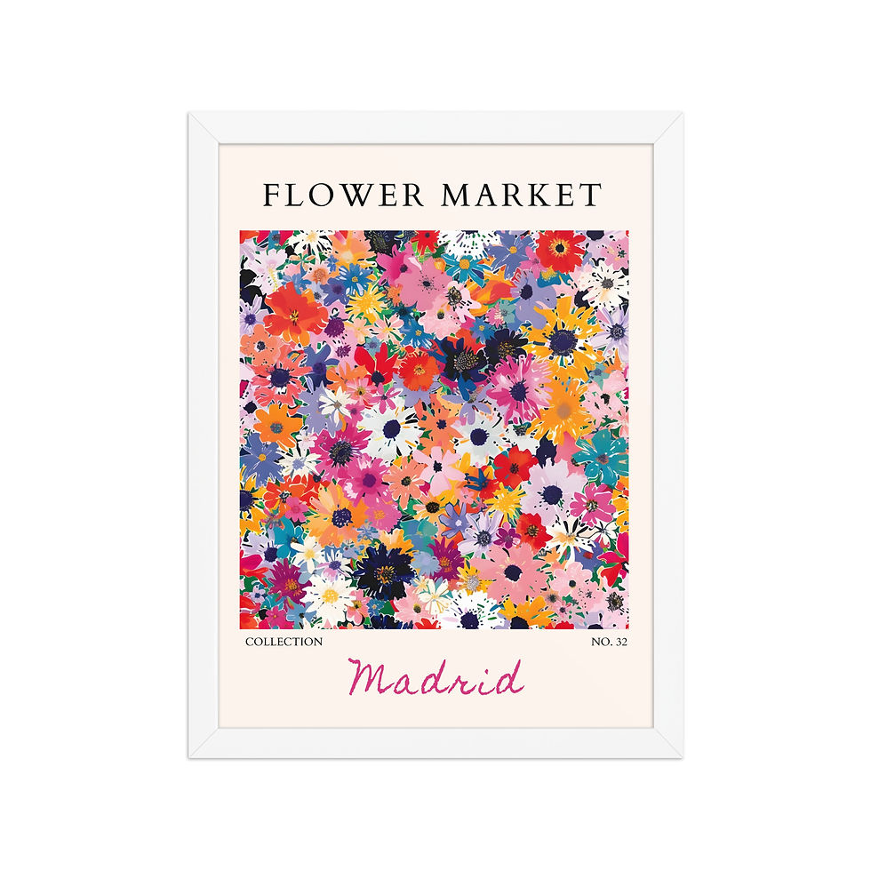 Thumbnail: Madrid | Framed Botanical Wall Art: Nature Prints from Global Cities