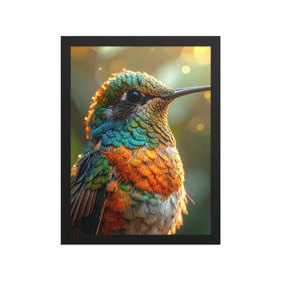 Thumbnail: Macro Hummingbird Ar Print Home Décor