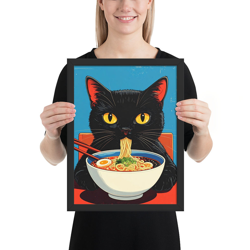 Thumbnail: Black Cat and Noodles