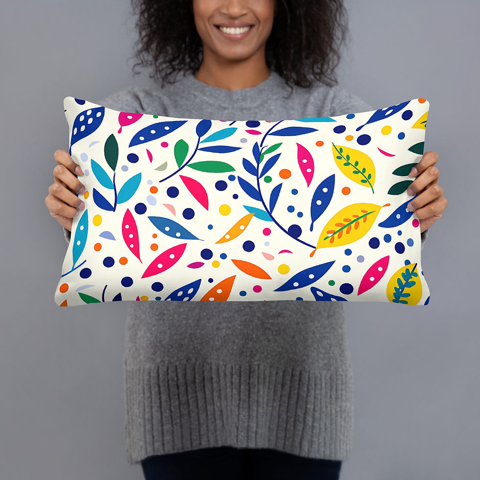 Thumbnail: Colorful Wildflower Cushion – Nature-Inspired Accent