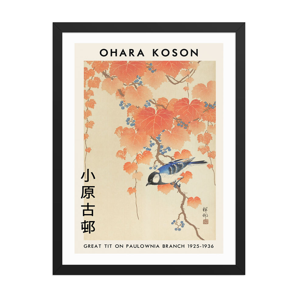 Thumbnail: Ohara Koson Avian Masterpiece | Classic Japanese Framed Print