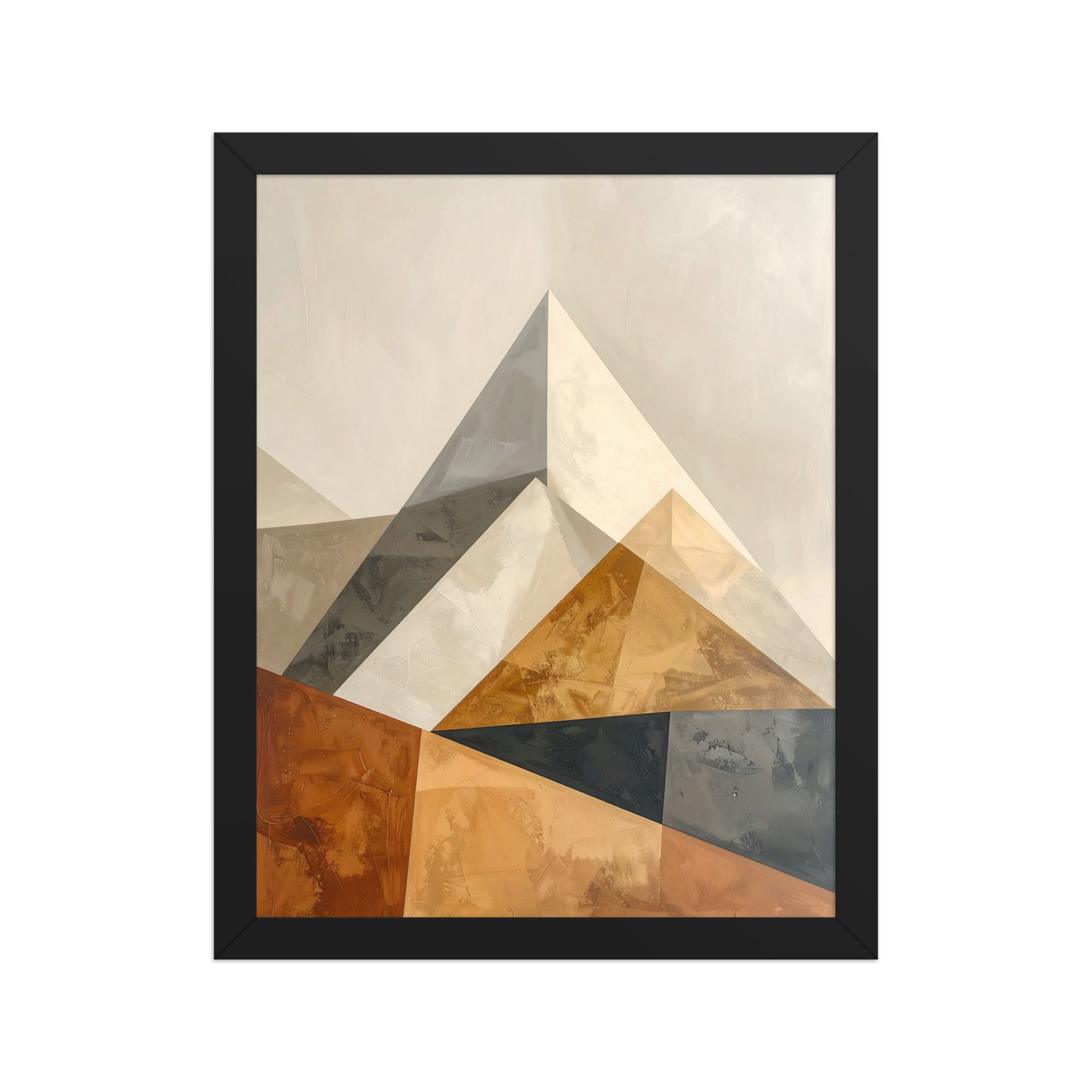 Abstract Block Mountains Art