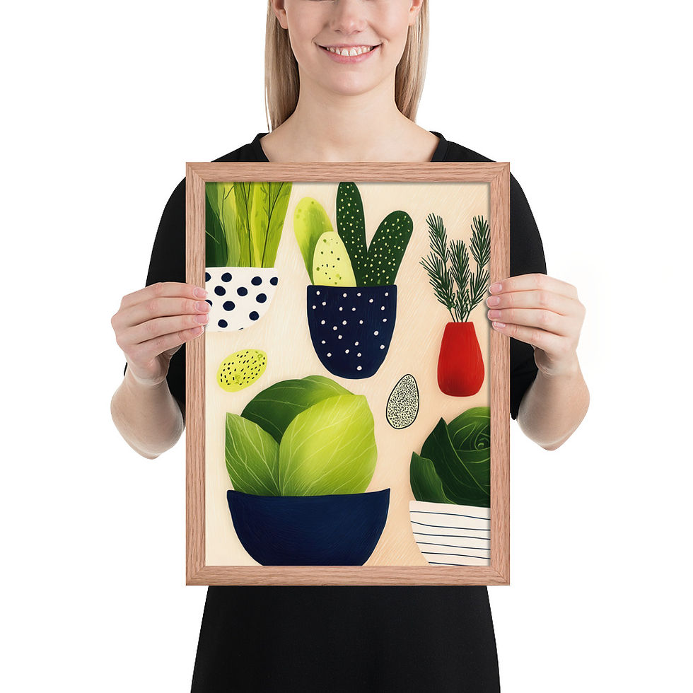 Thumbnail: Vibrant Gouache Wall Art for Living Room Accent